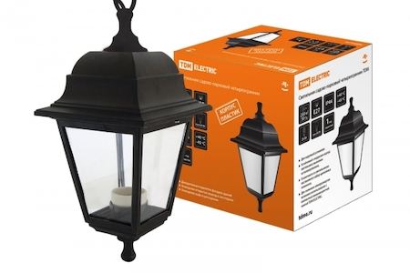 TDM ELECTRIC SQ0330-0706 Светильник садово-парковый НСУ 04-60-001 четырехгранник, подвес, пластик, черный TDM